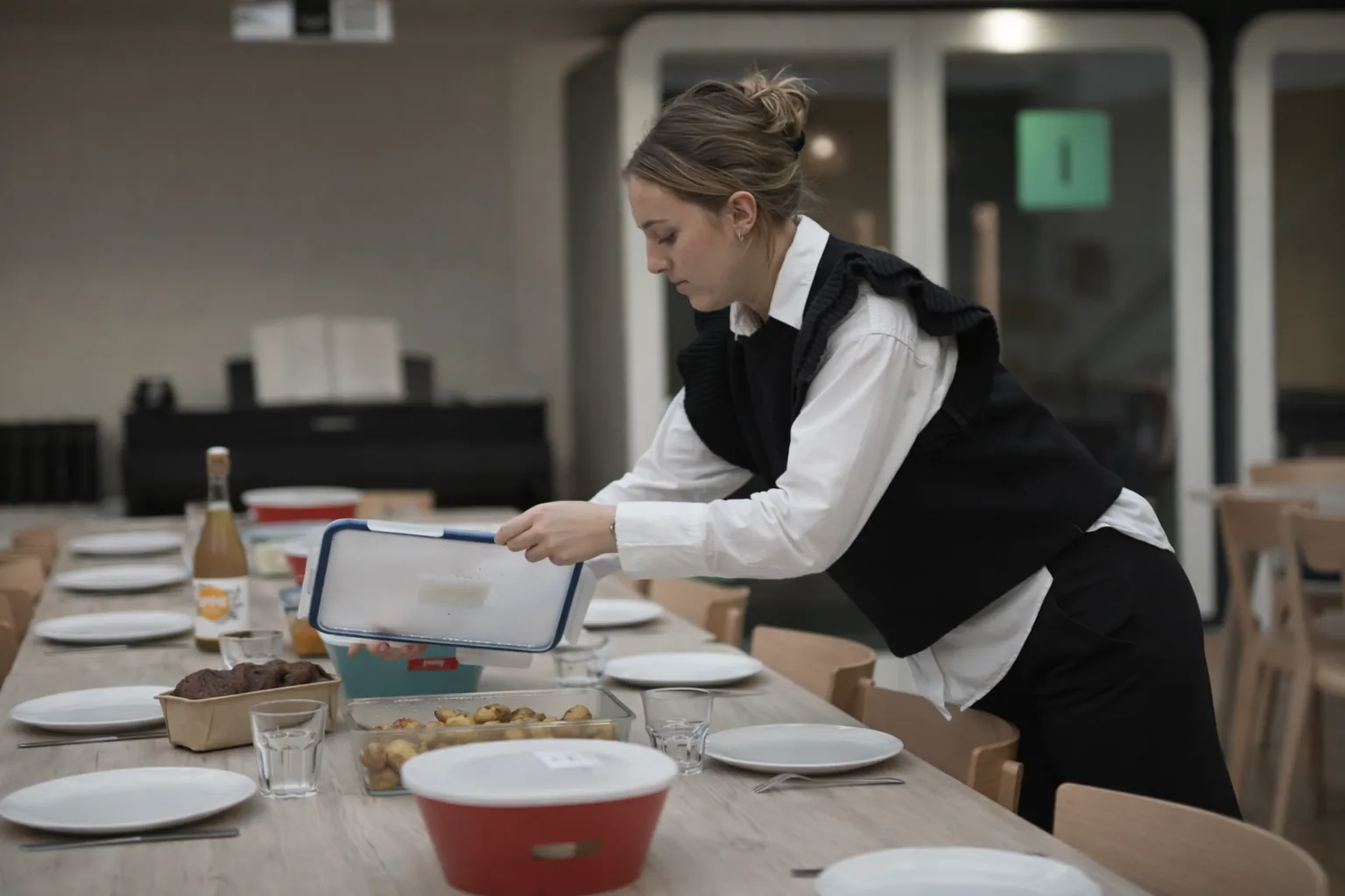 Service de buffet chaud en entreprise