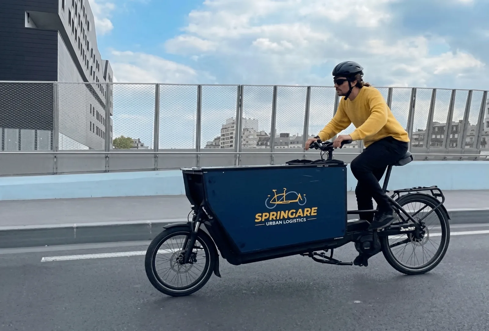 Livraison par vélo-cargo Springare en Île-de-France