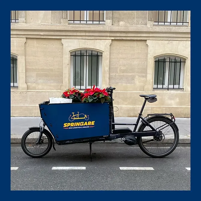 Livraison en vélo-cargo écologique à Paris