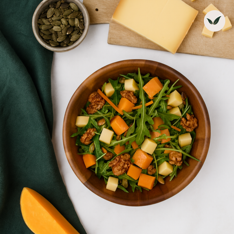Salade de courge aux noix et au comté