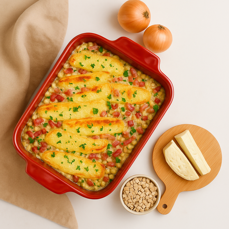 Croziflette et salade d'accompagnement
