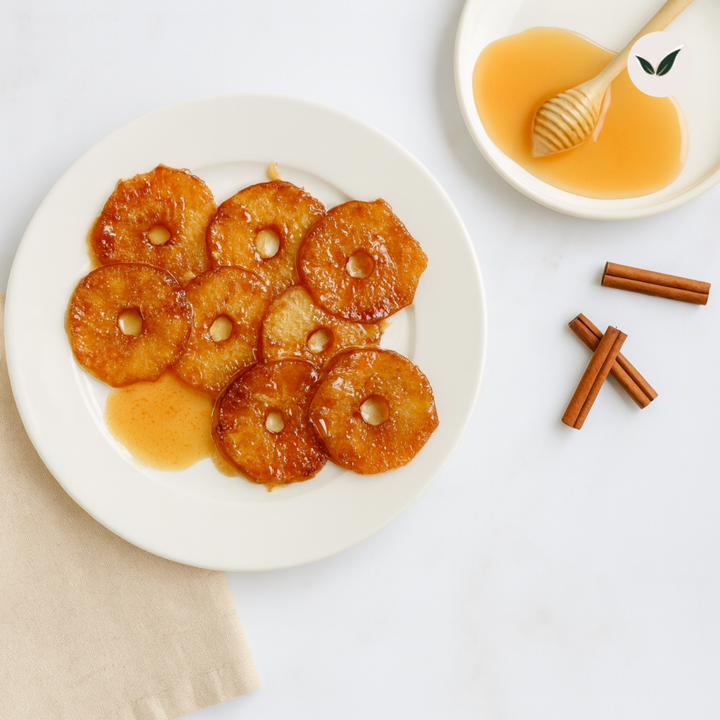 Ananas rôti au miel