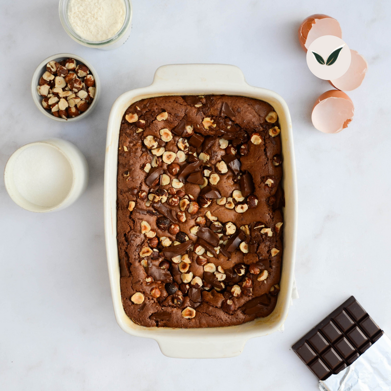 Brownie au chocolat et aux noisettes