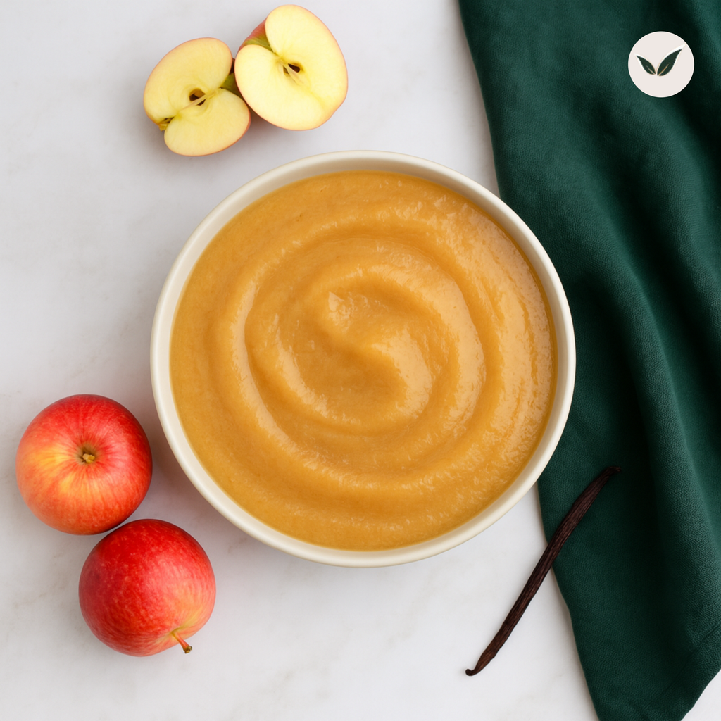 Compote de pommes à la vanille