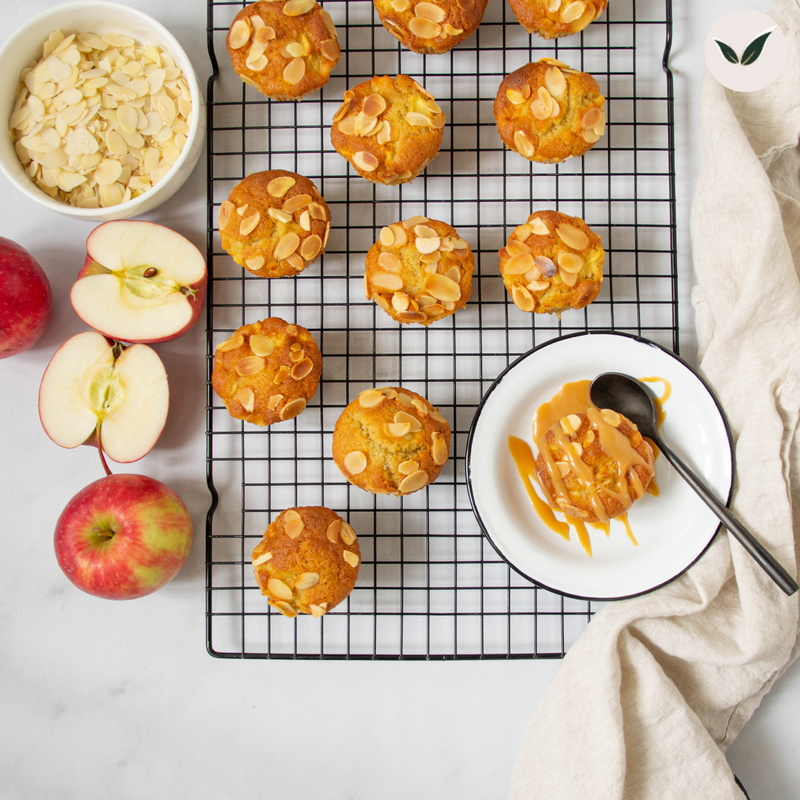 Gâteau aux pommes et au caramel