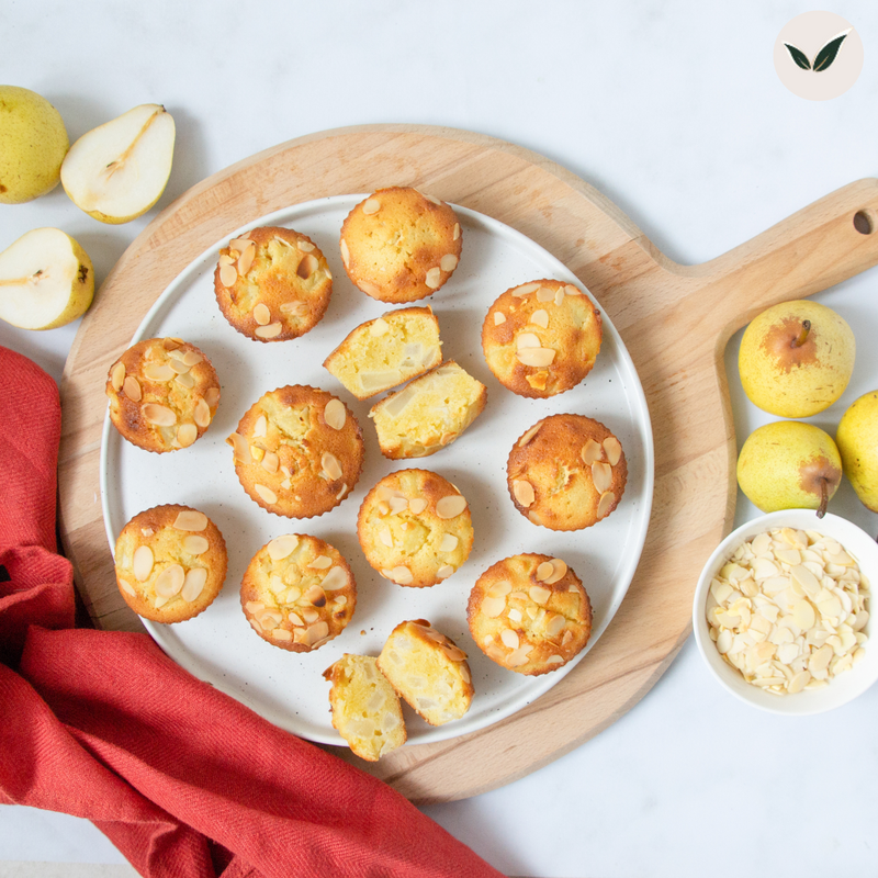 Moelleux aux poires et aux amandes