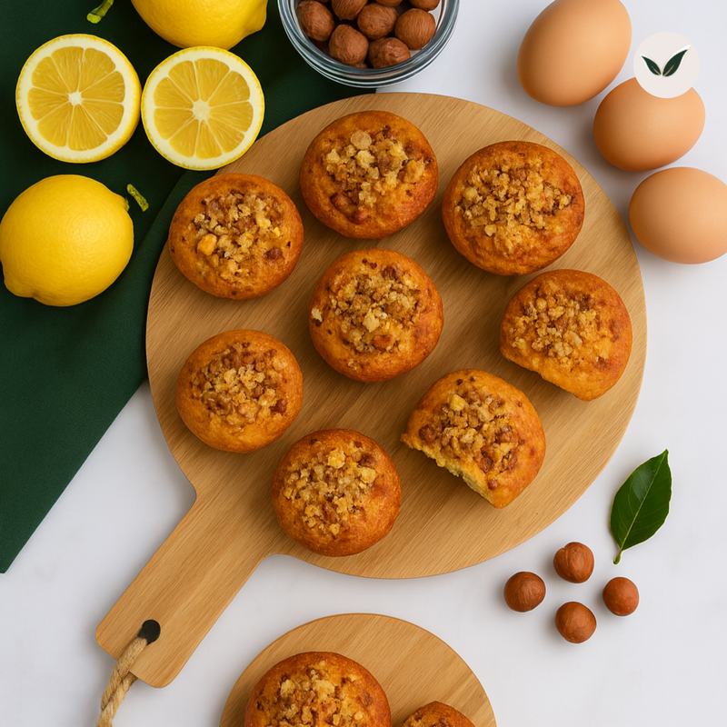 Muffin à la noisette et au citron
