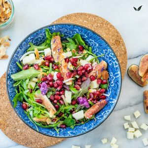 Salade de figues au pecorino, roquette et miel