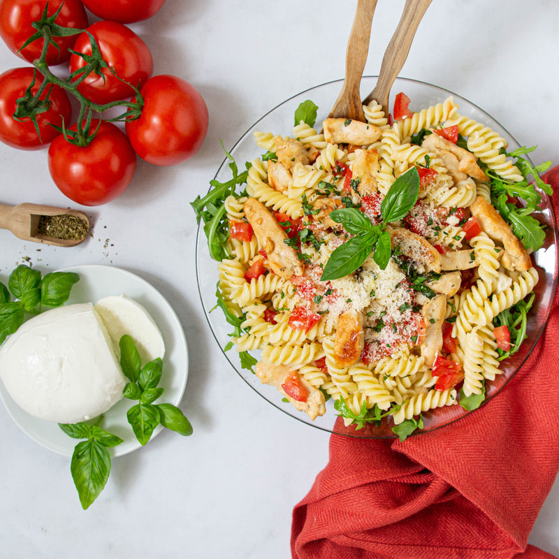 Salade de pâtes au poulet à l'italienne