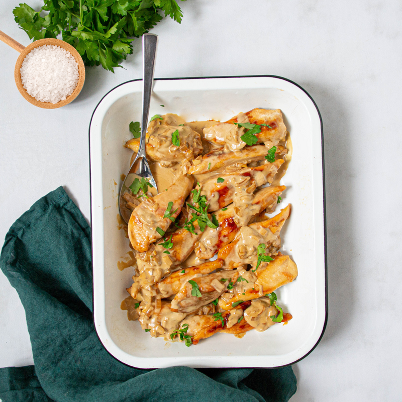 Poulet cajun et légumes rôtis
